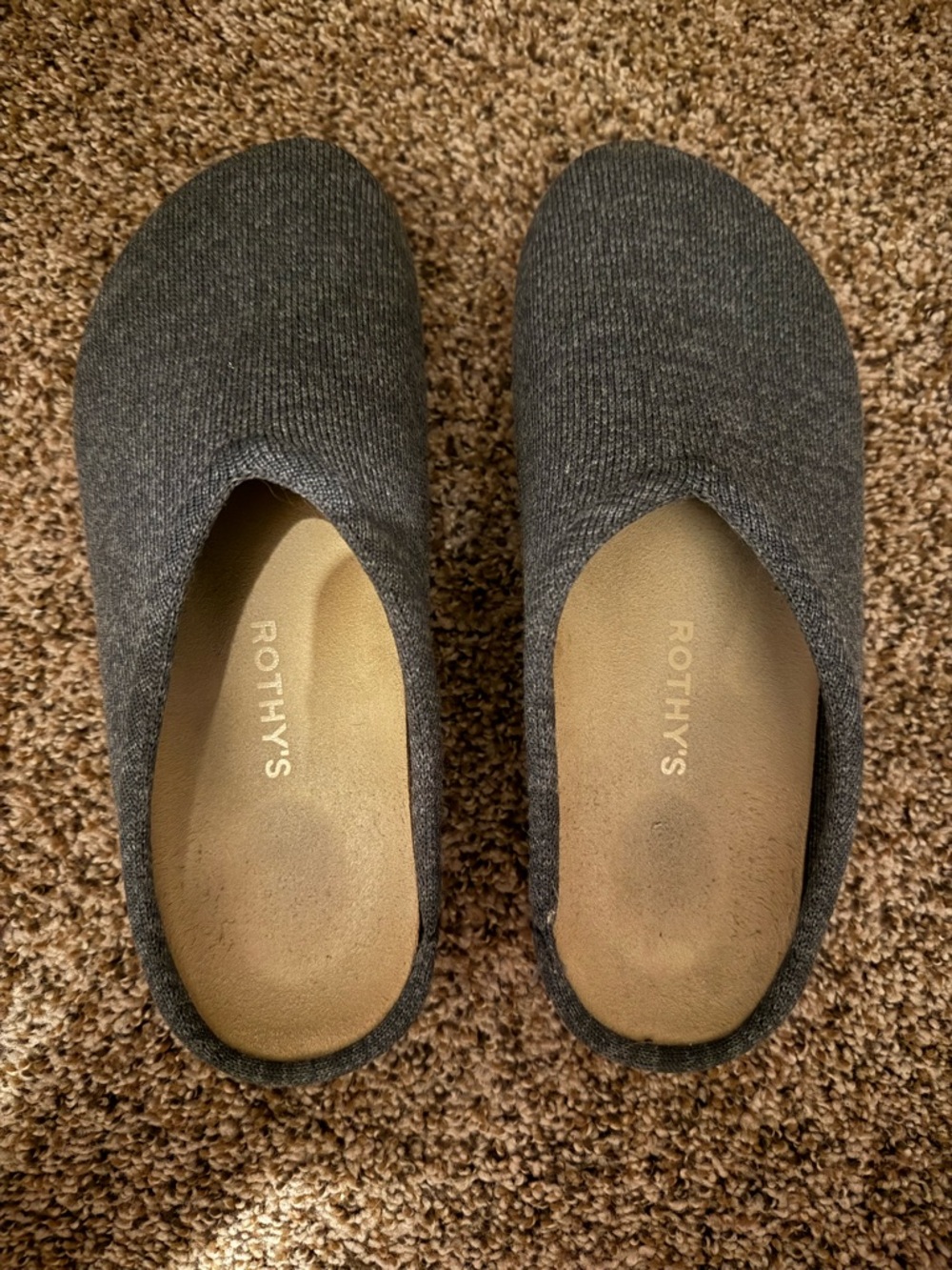 Rothy's Women's Grey Slip-On Flats Size 9